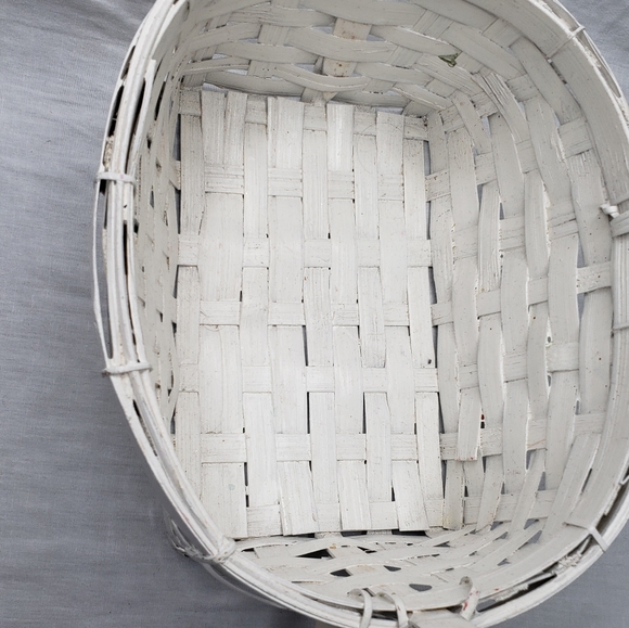 Two Wicker Holiday Christmas Wicker Baskets Letters Noel and Rustic Reindeer - Picture 6 of 14